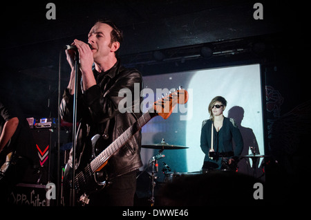 Glasvegas groupe indie sur le concert, musique live Banque D'Images