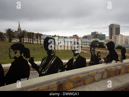 Une installation artistique à Port Elizabeth, Afrique du Sud, le 24 février, 2014. © Rogan Ward 2014 Banque D'Images