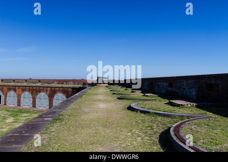 Fort Pulaski National Monument sur l'île de Cockspur, Savannah, Géorgie Banque D'Images