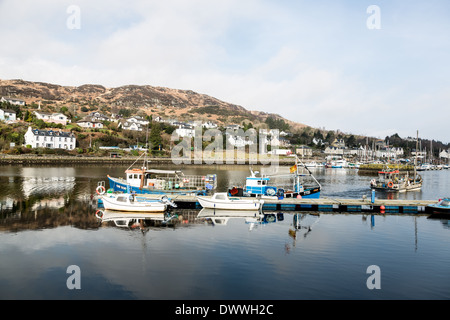 Bateaux de pêche à tarbert (Argyll and bute, Ecosse) port. Banque D'Images