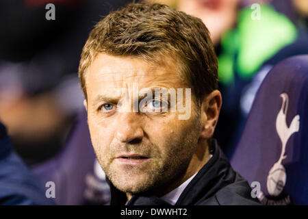 Londres, Royaume-Uni. 13Th Mar, 2014. Le Manager de Tottenham Tim SHERWOOD avant l'Europa League match entre Tottenham Hotspur et Benfica de White Hart Lane. Credit : Action Plus Sport/Alamy Live News Banque D'Images