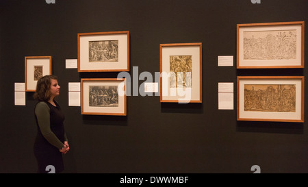 Impressions : la renaissance des gravures sur bois de clair-obscur, exposition à la Royal Academy of Arts, Londres Banque D'Images