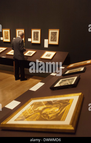 Impressions : la renaissance des gravures sur bois de clair-obscur, exposition à la Royal Academy of Arts, Londres Banque D'Images