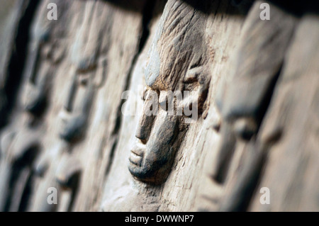 Sculpture en bois, Bamako, Mali Banque D'Images