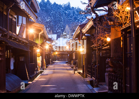 Street à Takayama, préfecture de Gifu, Japon Banque D'Images