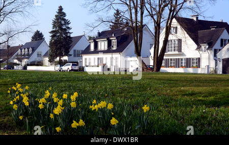 Villas à Düsseldorf (Nordrhein-Westfalen) dans le règlement. Schlageter 11/03/2014 Banque D'Images