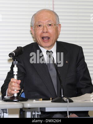 Tokyo, Japon. 14Th Mar, 2014. RIKEN conférence de presse à Tokyo, Japon. L'institut Riken affiliées au gouvernement a admis que les articles récents sur le révolutionnaire potentiellement la recherche sur les cellules souches, appelé le STAP, dirigés par un chercheur de l'Institut, voir les aspects de négligence grave. Credit : Motoo Naka/AFLO/Alamy Live News Banque D'Images