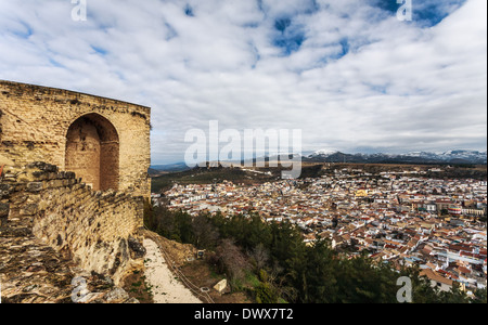 Voir d'Alcala La Real du château, Fortaleza de la Mota Banque D'Images