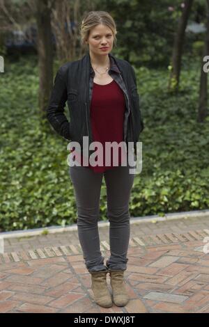 Madrid, Espagne. 14Th Mar, 2014. L'actrice Mélanie Thierry participe à "un jour parfait" photocall à Casa de America le 14 mars 2014 à Madrid Crédit : Jack Abuin/ZUMAPRESS.com/Alamy Live News Banque D'Images