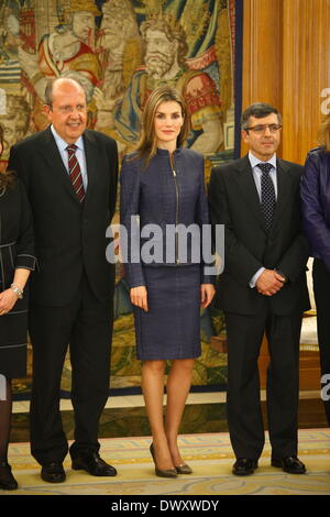 Madrid, Espagne. 14Th Mar, 2014. La Princesse des Asturies a reçu en audience le 14/03/2014 dpa : Crédit photo alliance/Alamy Live News Banque D'Images