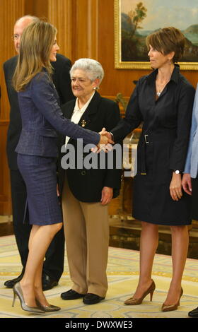 Madrid, Espagne. 14Th Mar, 2014. La Princesse des Asturies a reçu en audience le 14/03/2014 dpa : Crédit photo alliance/Alamy Live News Banque D'Images