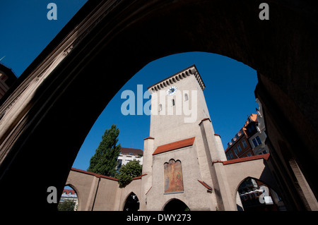 Germany, Bavaria, Munich, porte Isartor Banque D'Images