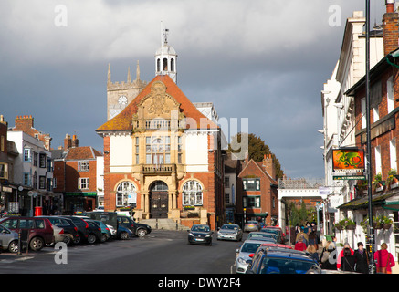 Hôtel de ville historique de Marlborough, Wiltshire, Angleterre Banque D'Images