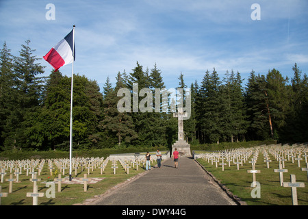 Urbeis, France, Franzoesischer cimetière militaire sur le Musée Mémorial de l'Lingekopfes Banque D'Images