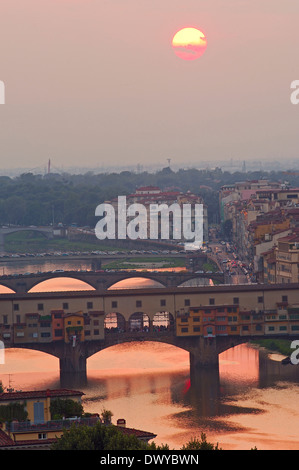 Le Ponte Vecchio, Florence Banque D'Images