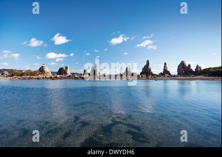 Hashigui rock, Higashimuro-gun, préfecture de Wakayama, Japon Banque D'Images