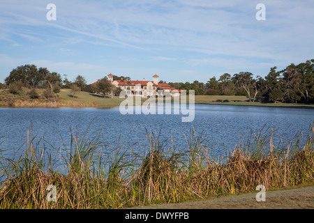 À Sawgrass PTC clubhouse est représenté à Ponte Vedra Beach, Floride Banque D'Images