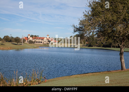 À Sawgrass PTC clubhouse est représenté à Ponte Vedra Beach, Floride Banque D'Images