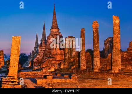 Wat Phra Si Sanphet, Ayutthaya, Thaïlande Banque D'Images