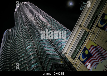 Les Tours Petronas, le Centre de Kuala Lumpur Banque D'Images