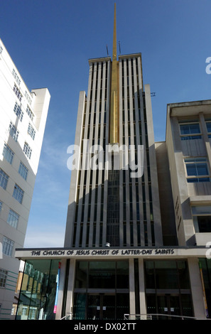 Église de Jésus-Christ des Saints des Derniers Jours (Mormons), South Kensington, Londres Banque D'Images