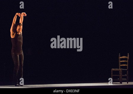 'Trasmín» effectuée par Manuel Liñan Belén Maya de la société au cours de la London 2014 Festival Flamenco Banque D'Images