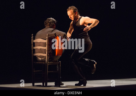 'Trasmín» effectuée par Manuel Liñan Belén Maya de la société au cours de la London 2014 Festival Flamenco Banque D'Images