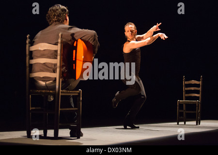 'Trasmín» effectuée par Manuel Liñan Belén Maya de la société au cours de la London 2014 Festival Flamenco Banque D'Images