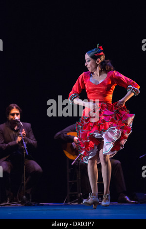 'Trasmín» effectuée par Belén Belén Maya Maya de la société au cours de la London 2014 Festival Flamenco Banque D'Images