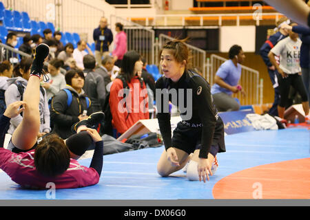 Gymnase Azusawa, Tokyo, Japon. Mar 15, 2014. Saori Yoshida (JPN), le 15 mars 2014 - Lutte : 2014 Coupe du monde de lutte féminine au gymnase Formation Azusawa, Tokyo, Japon. Credit : YUTAKA/AFLO SPORT/Alamy Live News Banque D'Images