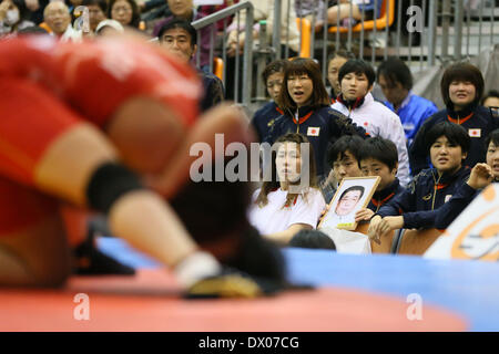 Gymnase Azusawa, Tokyo, Japon. Mar 15, 2014. Saori Yoshida (JPN), le 15 mars 2014 - Lutte : la lutte féminine 2014 Coupe du Monde - Session 2 au gymnase Azusawa, Tokyo, Japon. Credit : YUTAKA/AFLO SPORT/Alamy Live News Banque D'Images