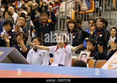 Gymnase Azusawa, Tokyo, Japon. Mar 15, 2014. Saori Yoshida (JPN), le 15 mars 2014 - Lutte : la lutte féminine 2014 Coupe du Monde - Session 2 au gymnase Azusawa, Tokyo, Japon. Credit : YUTAKA/AFLO SPORT/Alamy Live News Banque D'Images