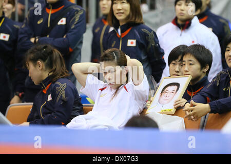 Gymnase Azusawa, Tokyo, Japon. Mar 15, 2014. Saori Yoshida (JPN), le 15 mars 2014 - Lutte : la lutte féminine 2014 Coupe du Monde - Session 2 au gymnase Azusawa, Tokyo, Japon. Credit : YUTAKA/AFLO SPORT/Alamy Live News Banque D'Images