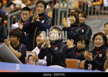 Gymnase Azusawa, Tokyo, Japon. Mar 15, 2014. Saori Yoshida (JPN), le 15 mars 2014 - Lutte : la lutte féminine 2014 Coupe du Monde - Session 2 au gymnase Azusawa, Tokyo, Japon. Credit : YUTAKA/AFLO SPORT/Alamy Live News Banque D'Images