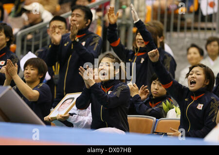 Gymnase Azusawa, Tokyo, Japon. Mar 15, 2014. Saori Yoshida (JPN), le 15 mars 2014 - Lutte : la lutte féminine 2014 Coupe du Monde - Session 2 au gymnase Azusawa, Tokyo, Japon. Credit : YUTAKA/AFLO SPORT/Alamy Live News Banque D'Images