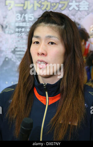 Gymnase Azusawa, Tokyo, Japon. Mar 15, 2014. Saori Yoshida (JPN), le 15 mars 2014 - Lutte : 2014 Coupe du monde de lutte féminine au gymnase Azusawa, Tokyo, Japon. Credit : YUTAKA/AFLO SPORT/Alamy Live News Banque D'Images