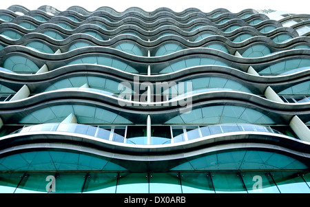 L'architecture moderne de chambre d'hôtel Les Balcons à Meydan Hotel à Dubaï Émirats Arabes Unis Banque D'Images