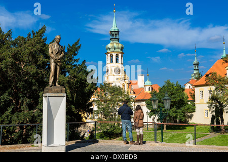 Prague République tchèque, le sanctuaire de Notre-Dame-Lorette dans Loretanske namesti Hradcany Banque D'Images