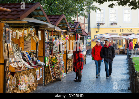 Prague, dans la vieille ville de marché Banque D'Images