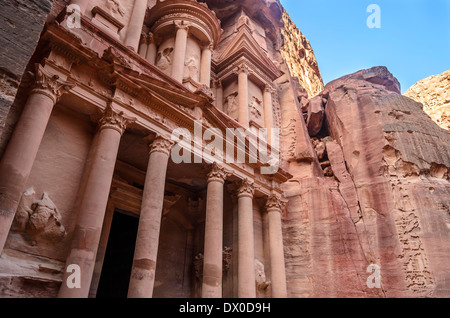 Du Trésor de Petra en Jordanie Banque D'Images