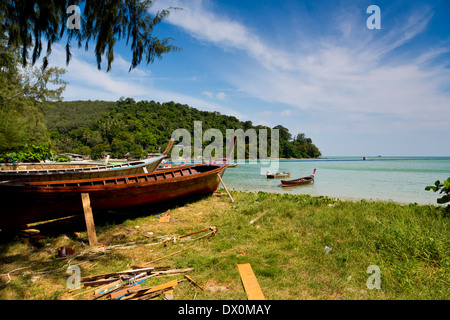 Plage Près de Chao Ley sur Ko Diray, Phuket Thailand Banque D'Images