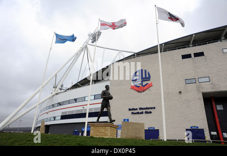 Bolton Wanderers FC stade Reebok UK Banque D'Images