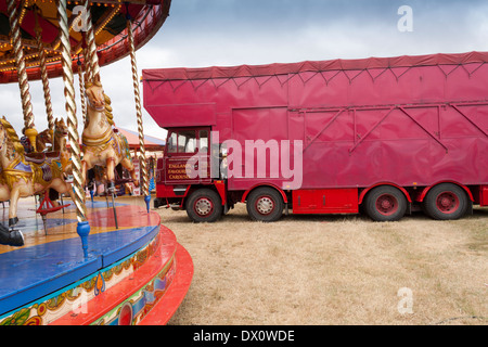 Screetons Gallopers et des forains Rallye Camion vapeur Masham Banque D'Images