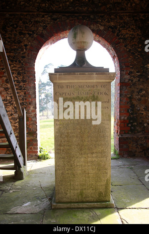 Le capitaine James Cook Memorial, la Vache, Beaconsfield, dans le Buckinghamshire. Banque D'Images