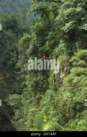 Code postal Ligne de l'expérience dans les Andes équatoriennes Banque D'Images