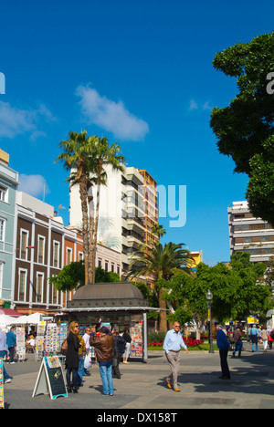 Parque Santa Catalina Park square, Las Palmas de Gran Canaria, Gran Canaria Island, les îles Canaries, Espagne, Europe Banque D'Images