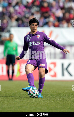 Kyoto, Japon. © Aflo Co.,Ltd 16 Mar, 2014. Daiki Tamori (Sanga) Football/soccer : 2014 J.League Division 2 match entre Kyoto Sanga F.C. 0-0 SC Tochigi au stade Nishikyogoku Stadium à Kyoto, au Japon. Credit : AFLO Co. Ltd ./Alamy Live News Banque D'Images