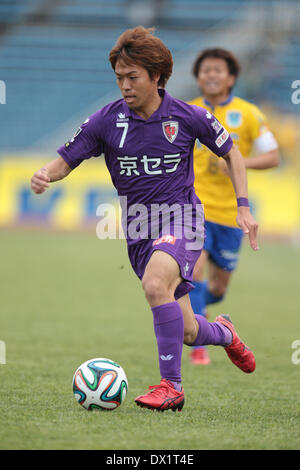 Kyoto, Japon. © Aflo Co.,Ltd 16 Mar, 2014. Yoshiaki Komai (Sanga) Football/soccer : 2014 J.League Division 2 match entre Kyoto Sanga F.C. 0-0 SC Tochigi au stade Nishikyogoku Stadium à Kyoto, au Japon. Credit : AFLO Co. Ltd ./Alamy Live News Banque D'Images