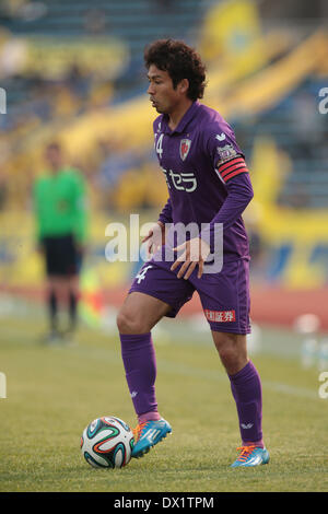 Kyoto, Japon. © Aflo Co.,Ltd 16 Mar, 2014. Koji Yamase (Sanga) Football/soccer : 2014 J.League Division 2 match entre Kyoto Sanga F.C. 0-0 SC Tochigi au stade Nishikyogoku Stadium à Kyoto, au Japon. Credit : AFLO Co. Ltd ./Alamy Live News Banque D'Images