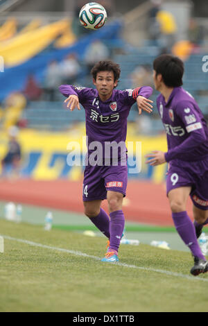 Kyoto, Japon. © Aflo Co.,Ltd 16 Mar, 2014. Koji Yamase (Sanga) Football/soccer : 2014 J.League Division 2 match entre Kyoto Sanga F.C. 0-0 SC Tochigi au stade Nishikyogoku Stadium à Kyoto, au Japon. Credit : AFLO Co. Ltd ./Alamy Live News Banque D'Images